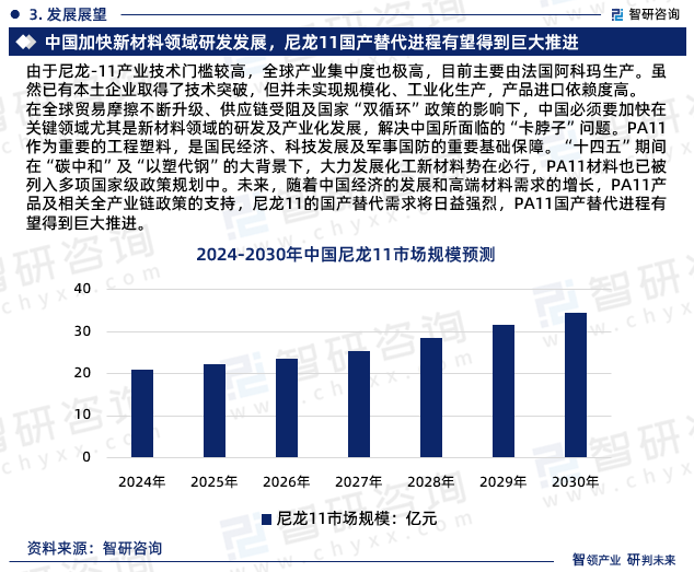智研咨询发布：2024年尼龙11行业市场竞争格局及未来前景预测报告
