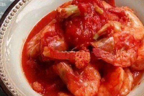 正宗番茄虾的做法，简单易学，一口下去，满满的幸福