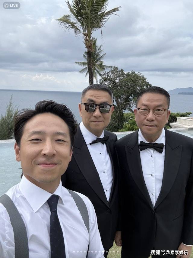 吴千语施伯雄首次以夫妻档参加婚礼，吴千语晒幸福甜蜜照