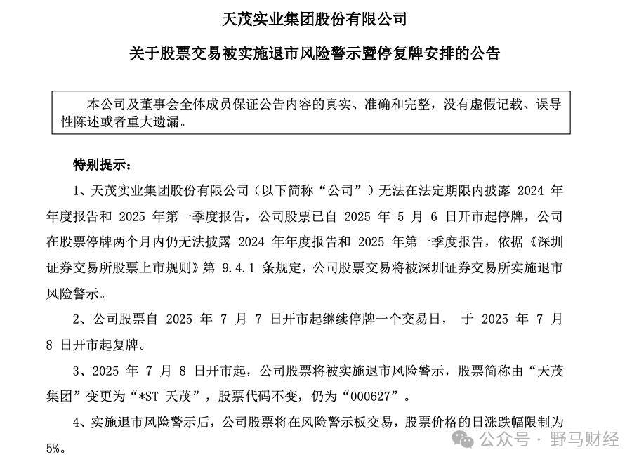 百亿天茂集团披星戴帽，“资本大佬”刘益谦账面浮亏14亿！