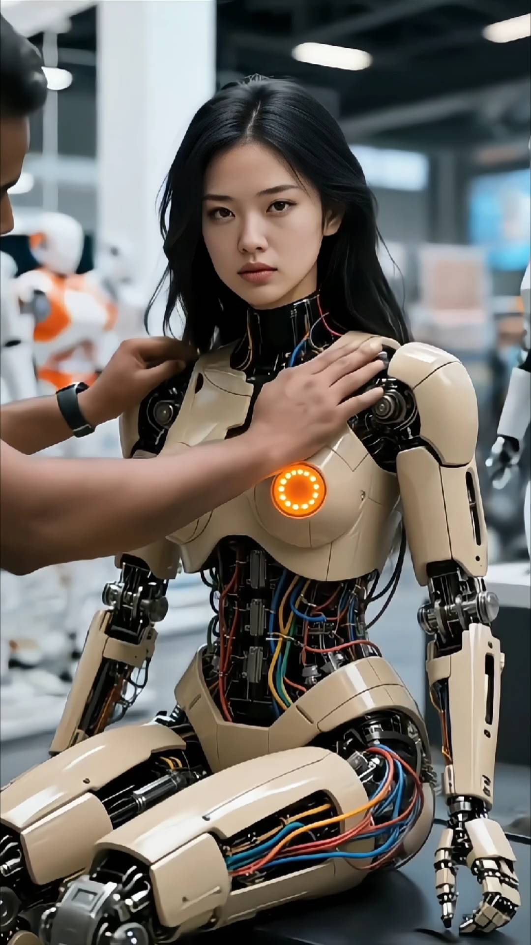 原创             女人地位不保？日本仿生“美女机器人”引热议，内部构造太逼真
