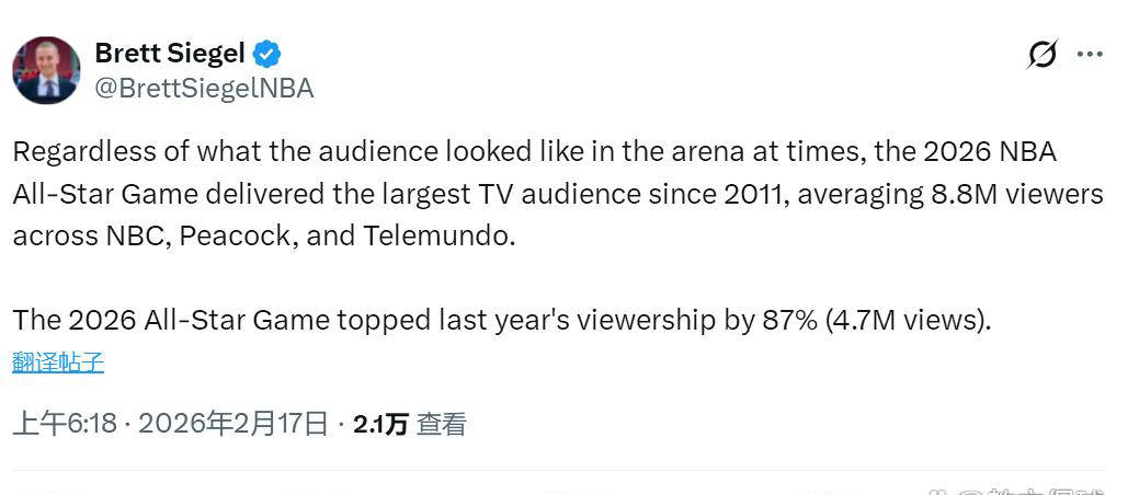 全明星收视率飙升87%创近15年最高纪录！文班亚马拯救NBU23亚洲杯_U23亚洲杯直播_赛事直播LIVEA全明星赛