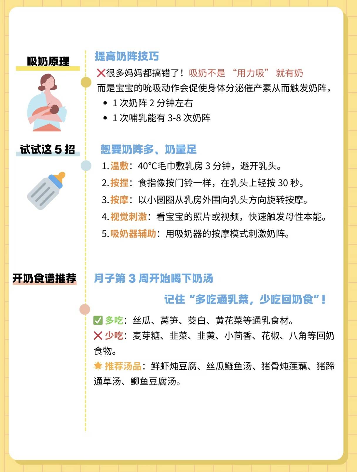 一次性讲明白,开奶、堵奶、追奶全攻略