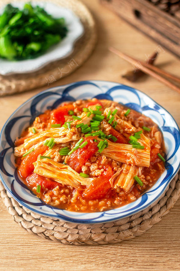 番茄肉末腐竹，妥妥米饭杀手