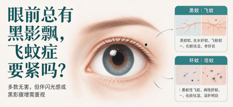 眼前总有黑影飘，飞蚊症要紧吗？