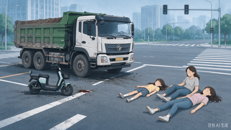 女儿被渣土车碾压身亡 父亲的调查该让监管惭愧