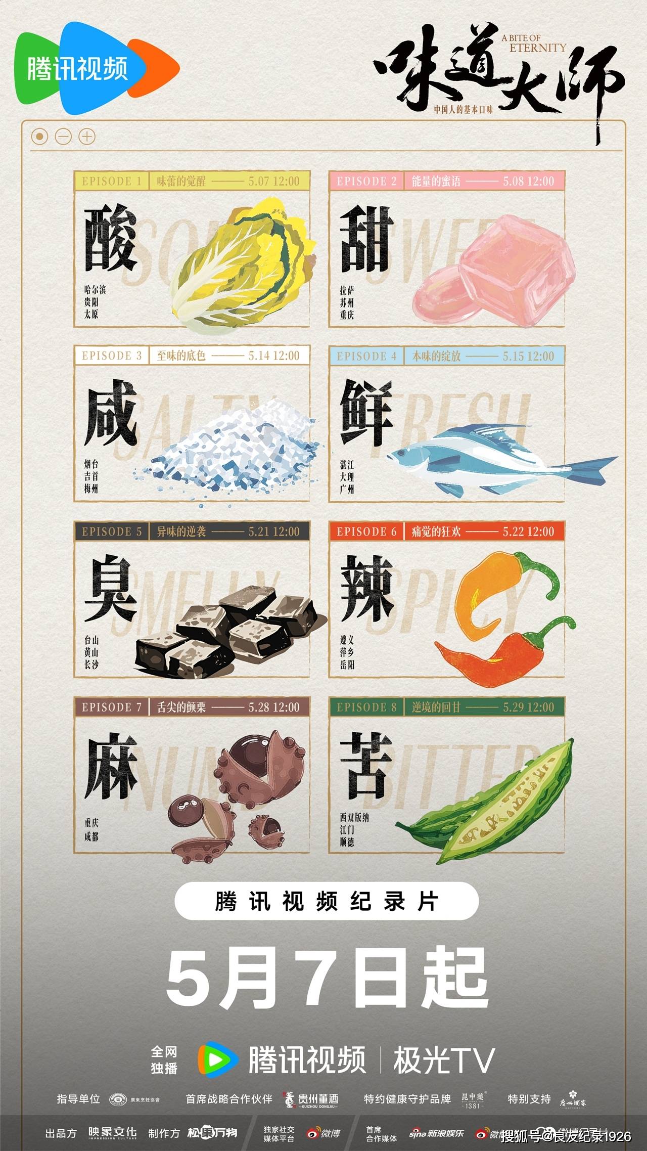网络纪录片《味道大师》——饮食口味里的风土人情