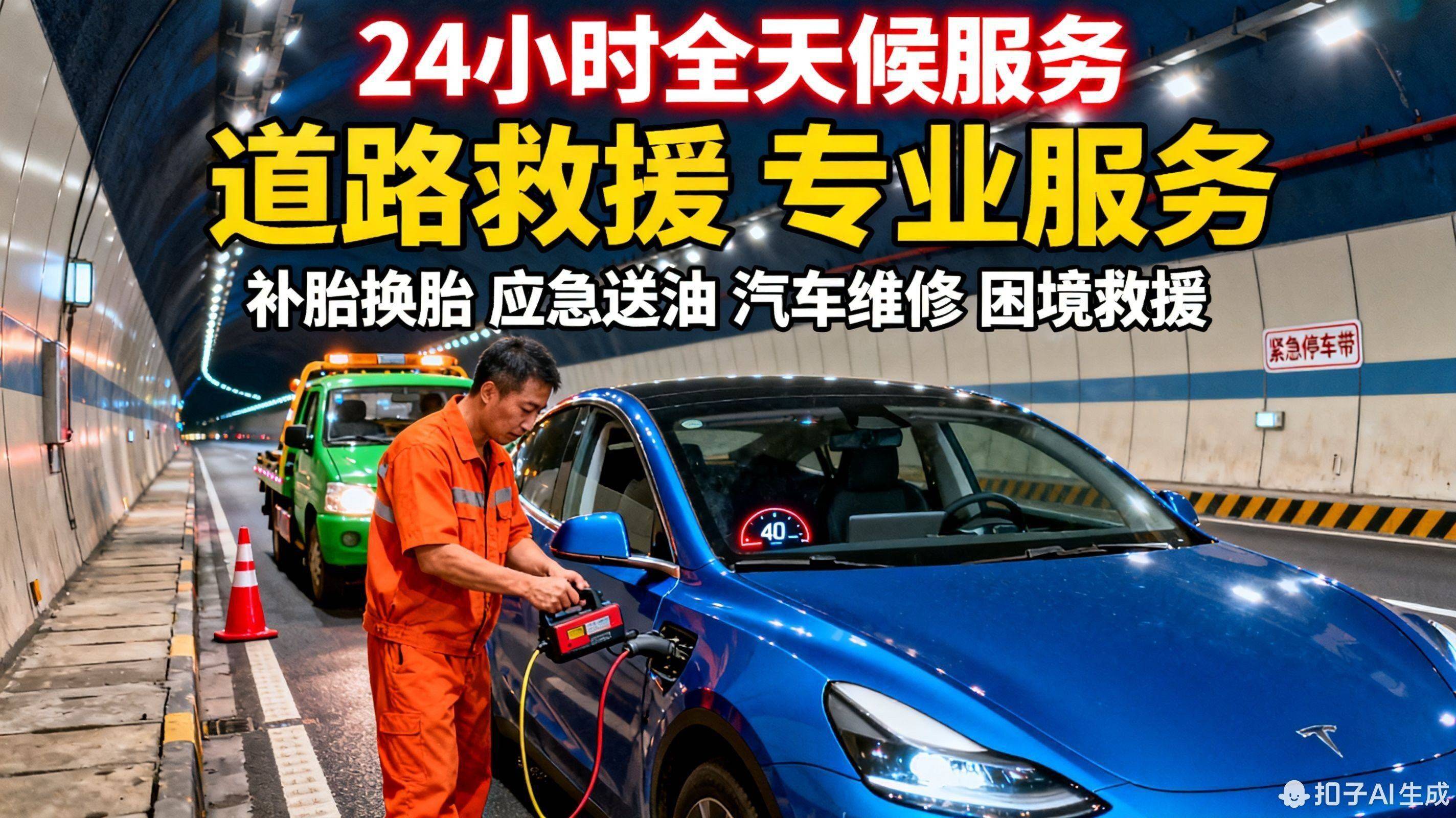 长春净月开发区拖车救援附近_高速救援_汽车脱困爆胎_24小时上门维修电话(图1)