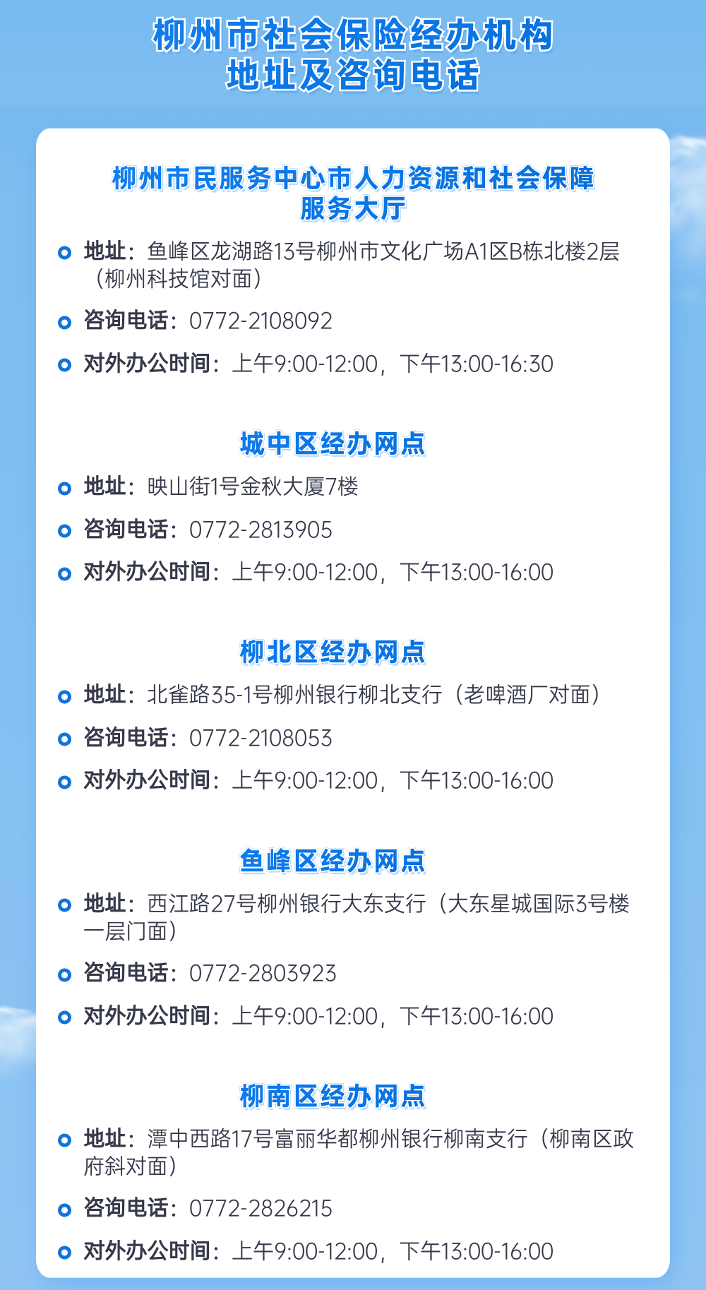 他灵活就业人员，可持本人身份证前往柳州市社保经办网点办理参保登记。以灵活就业人员形式参加企业职工基本