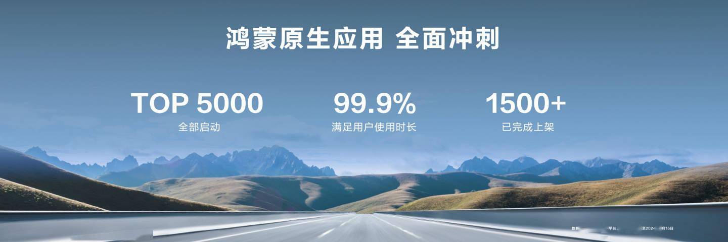 华为余承东：TOP5000 应用全部启动鸿蒙原生应用开发