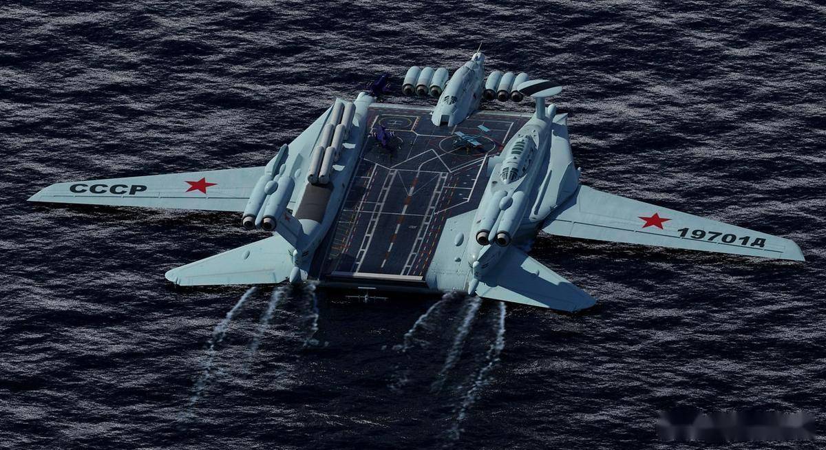 试图打造苏联级翼船航母：А-2000