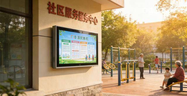 OBOO鸥柏丨49英寸国产化LCD屏户外触控屏一体机商业街