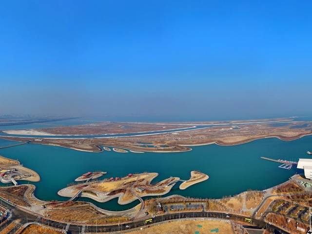 天津市滨海新区的特色海景主题公园南湾公园