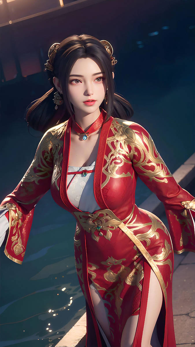 国漫女神ai绘画之秦怡宁完美世界中的角色之一