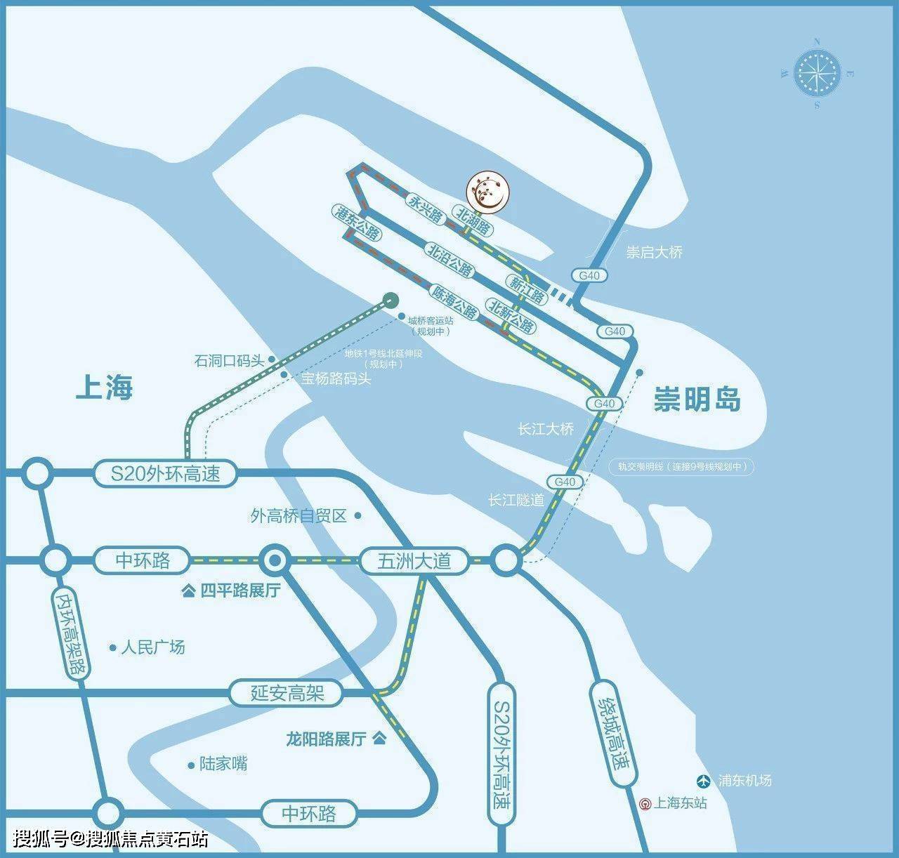 2021年花博會選址崇明,打造海上花島41566北沿江高鐵,規劃崇明站5