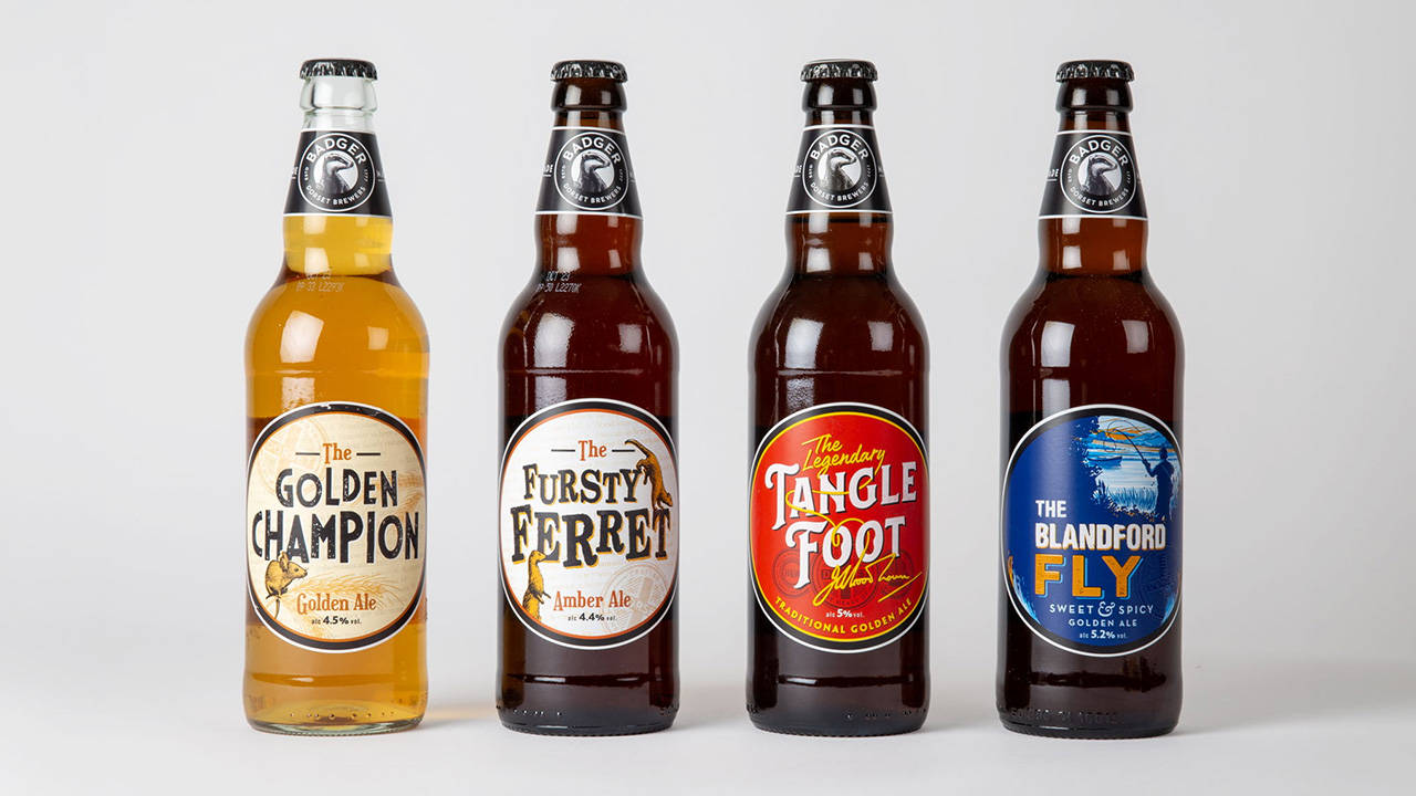 badger brewery啤酒品牌包装升级设计,成功弥补了传统啤酒和精酿啤酒