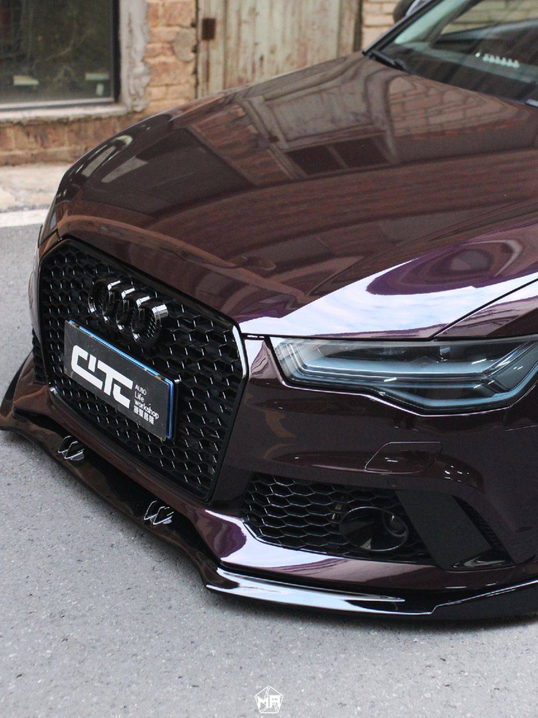 奥迪a6矩阵改色膜风暴紫,暗中散发神秘 亮中充满力量_搜狐汽车_搜狐网