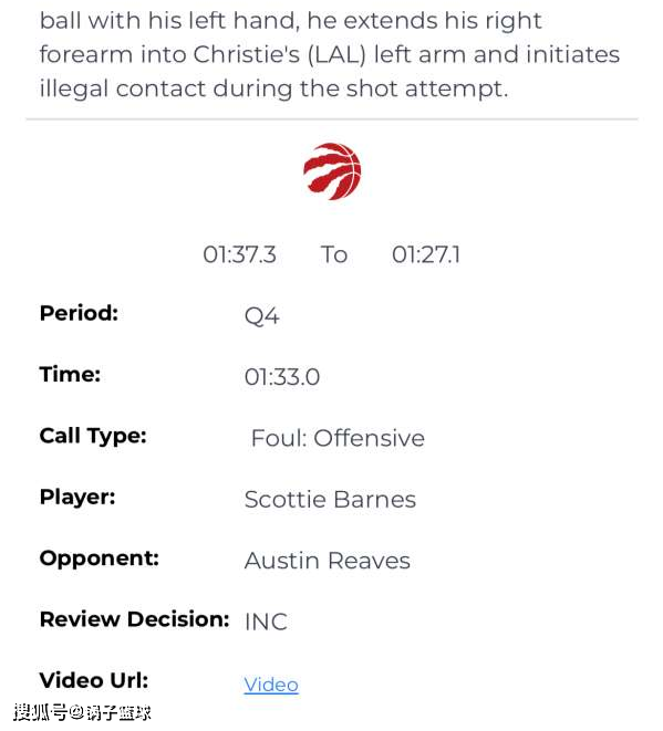 湖人猛龍裁判報告出爐:濃眉哥並未假摔 球迷截圖表達不滿_比賽_1_nba