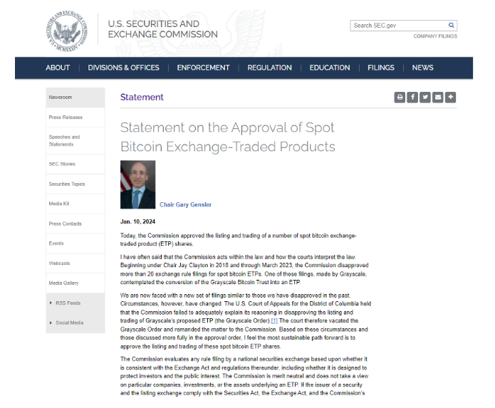 币圈里程碑时刻！美SEC批准11档比特币现货ETF！山寨季到了？