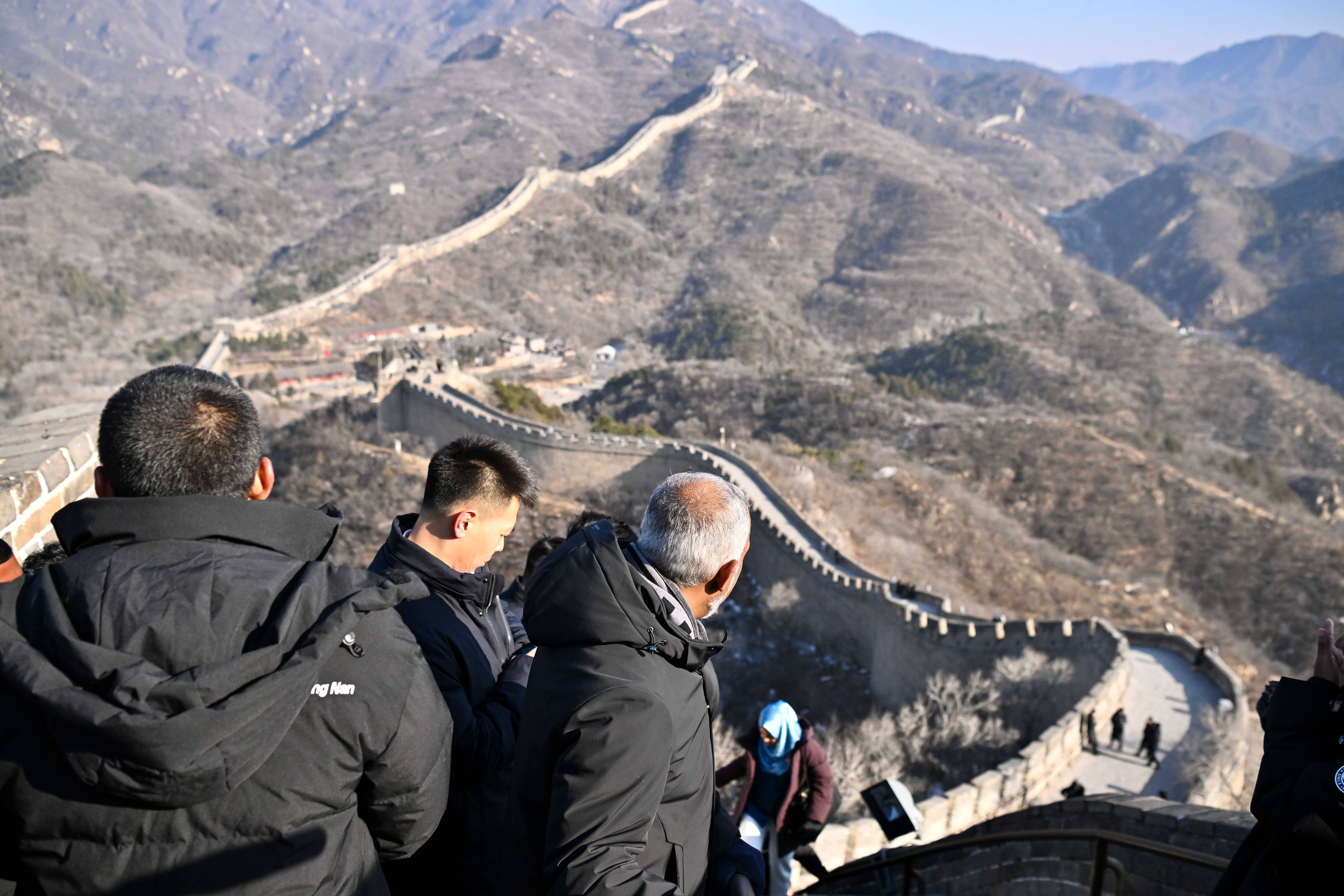 马尔代夫总统和夫人逛长城啦!