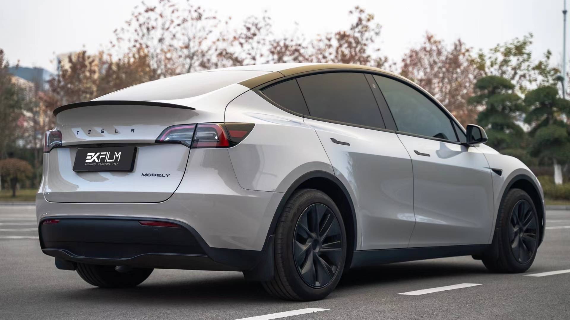 特斯拉model3-ek改色膜pet亚灰,低调却不失高级感_搜狐汽车_搜狐网