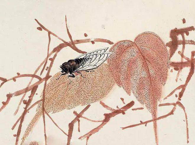 齐白石传人齐良芷弟子汤发周说,看秋蝉画法_书画_中国