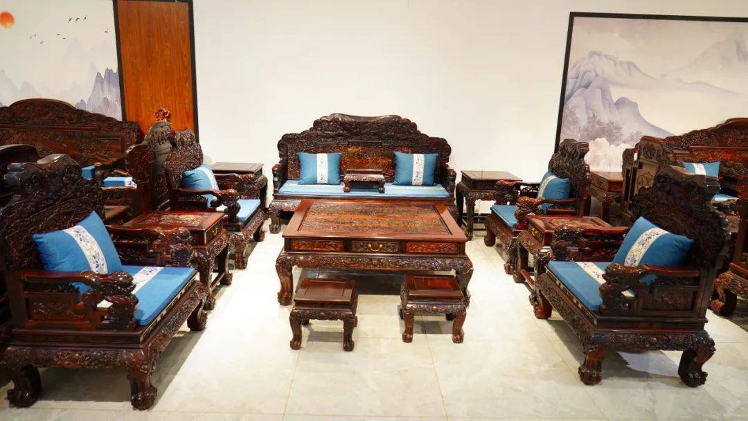 臻匠红木家具之客厅系列_沙发_黄檀_紫檀