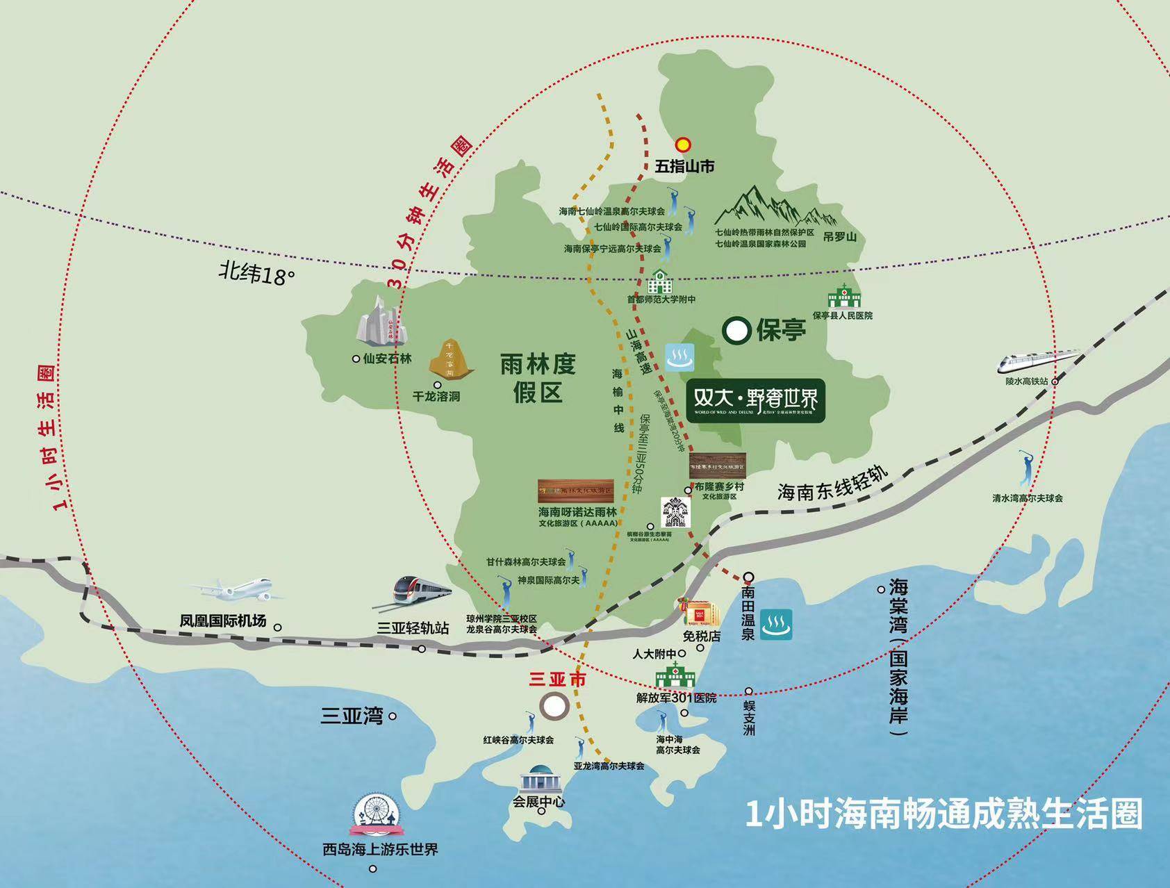 海南保亭双大·野奢世界配套怎么样,实景图片鉴赏,户型_项目_三亚