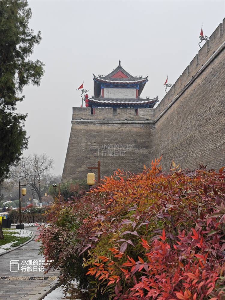 前兩天下雪,飛奔著跑了西安好多古韻之地拍雪景,也去了趟文昌門裡的