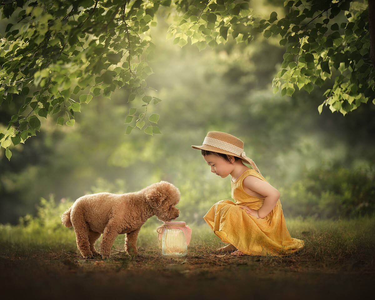 儿童摄影师段元诚抓住童趣之光