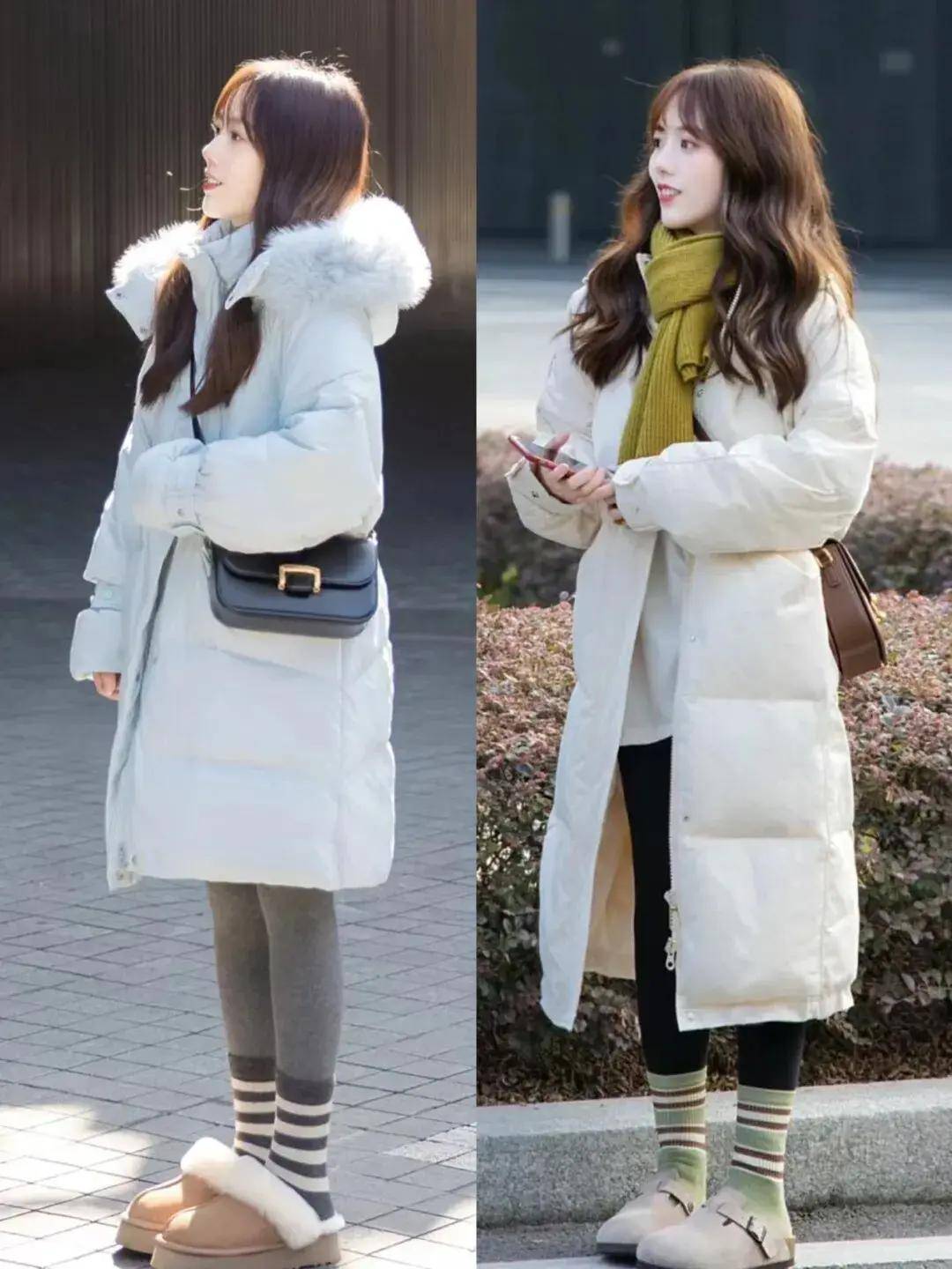 温暖简约洋气,小个子穿了也显高级_白色_大气_羽绒服