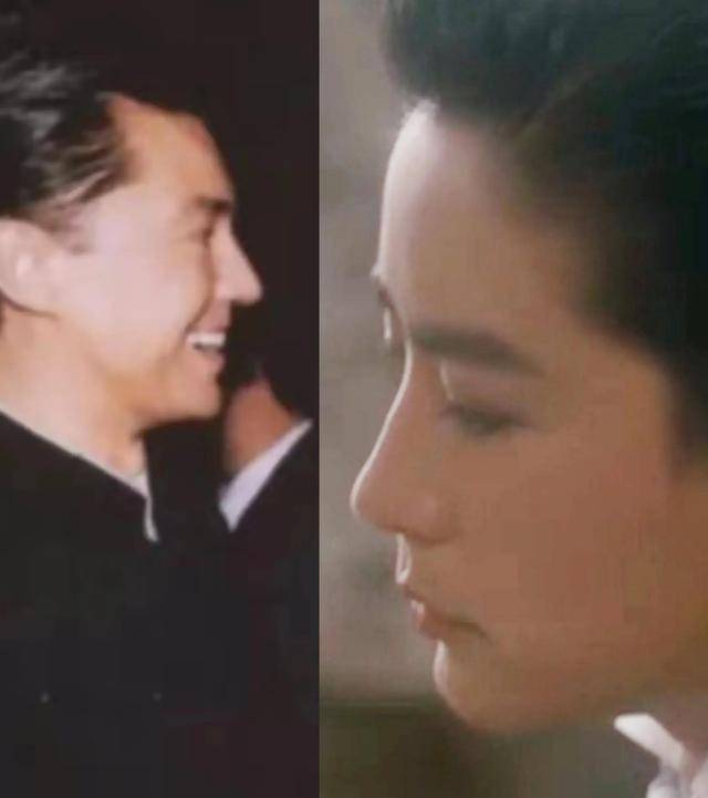 林青霞和尊龙的相貌惊人的相似,相似度达90%以上,看合照就知道