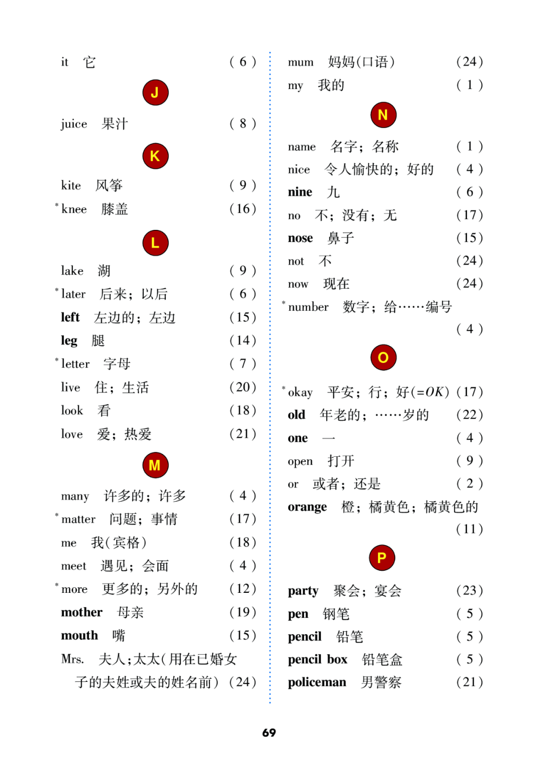 冀教版小学三年级上册英语电子课本