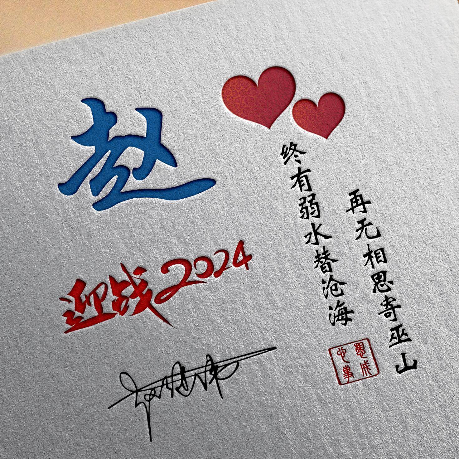 姓氏头像第928期,迎战2024励志新款个性签名头像,请查收_评论_本质