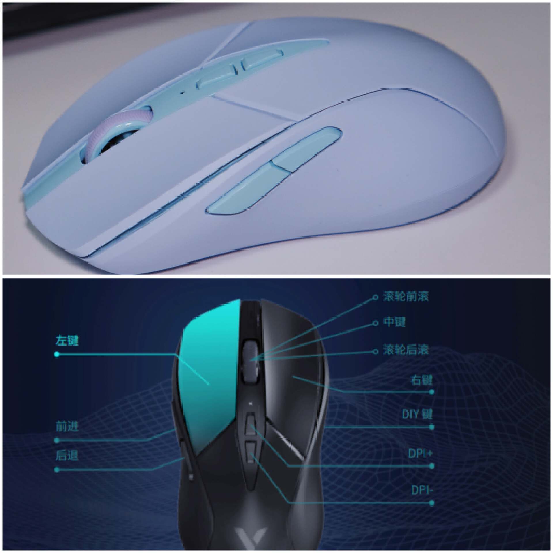 颜值性能俱佳的无线双模游戏鼠标，我推荐雷柏V300 PRO