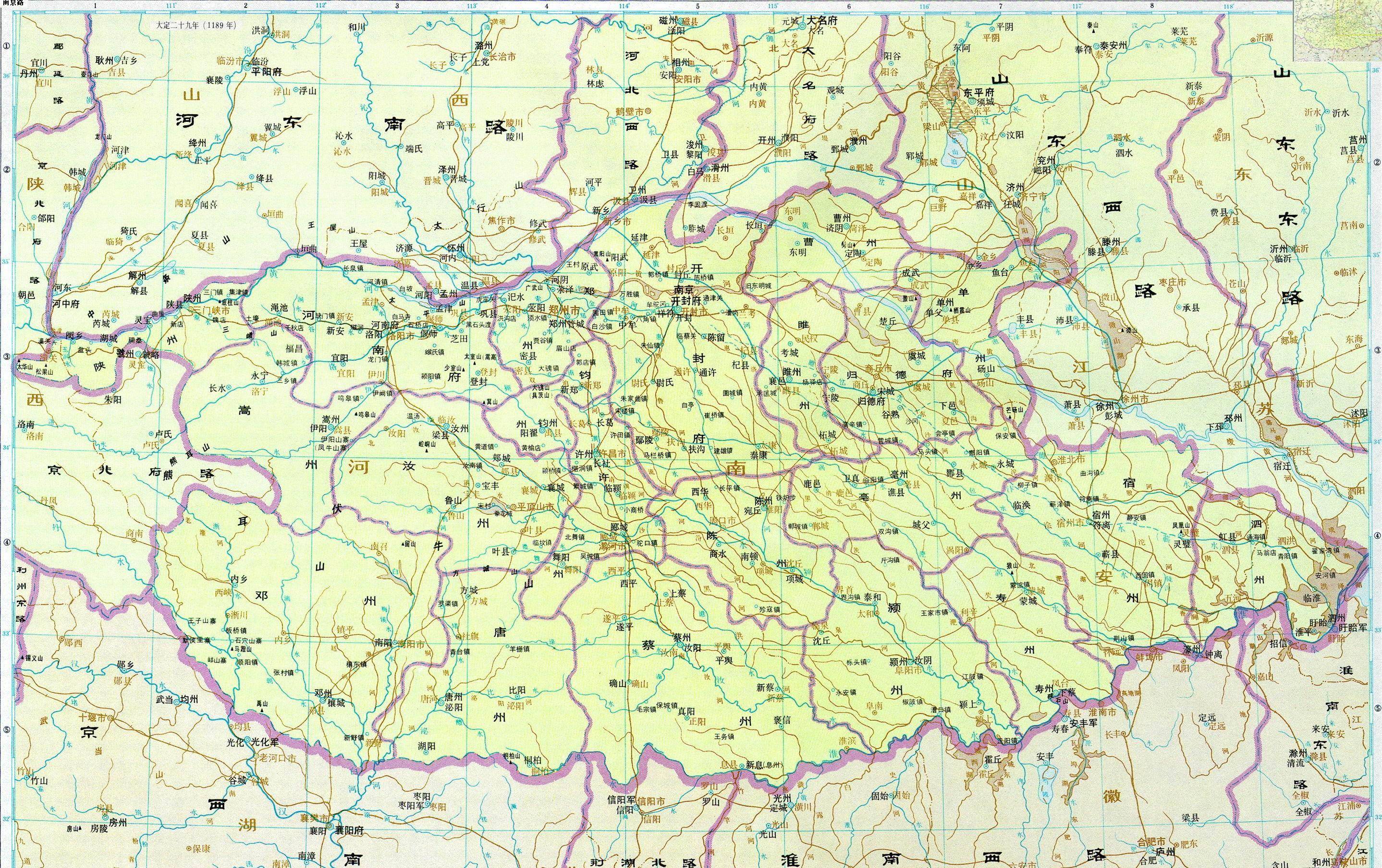 元朝时期-河南江北行省明朝时期-河南布政使司清朝时期-河南省清朝