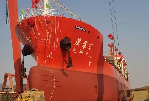 皓友造船建造4838dwt双相不锈钢化学品船"涤海15"轮上水_设计_骨架