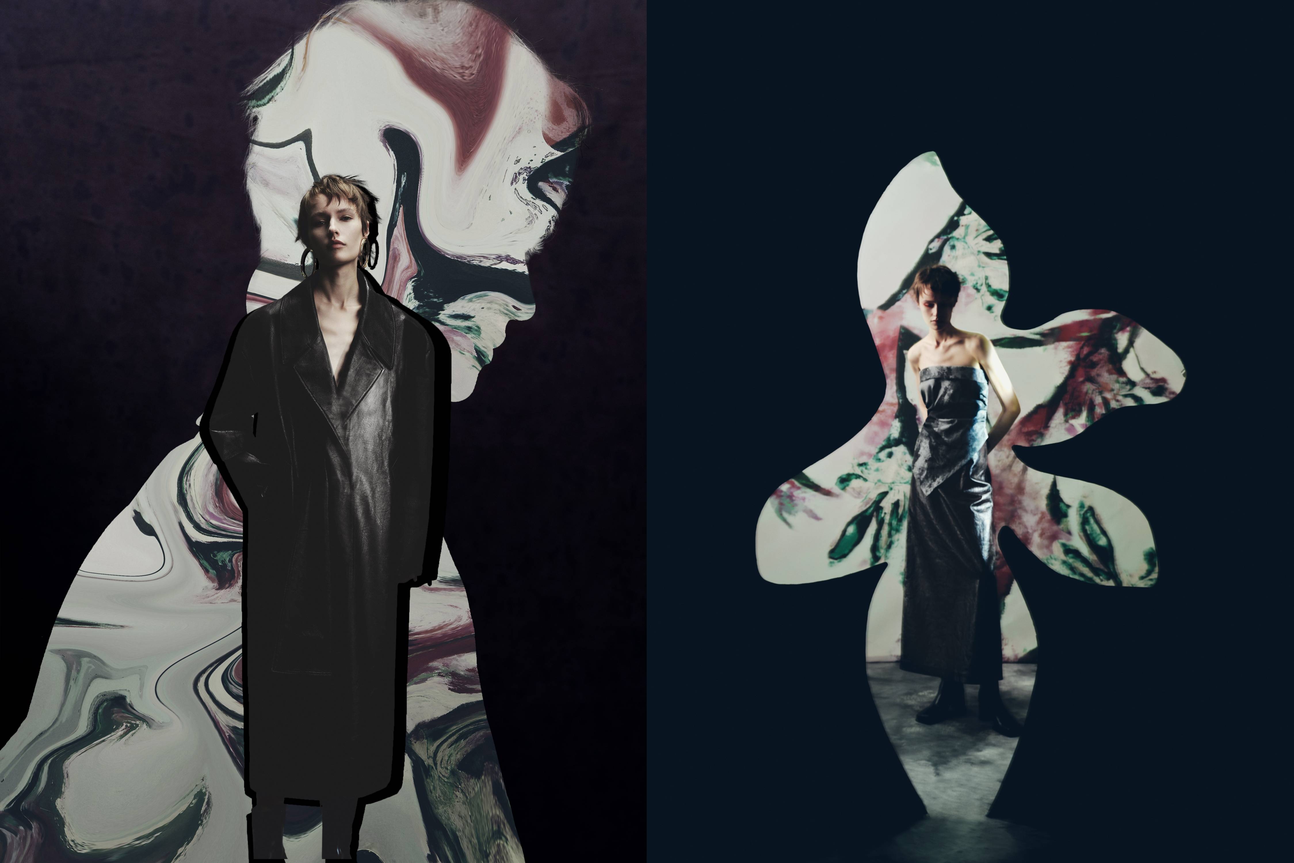 此设计以深秋原野上的千枯植物为灵感,将花朵,果实等表皮经历风吹日晒