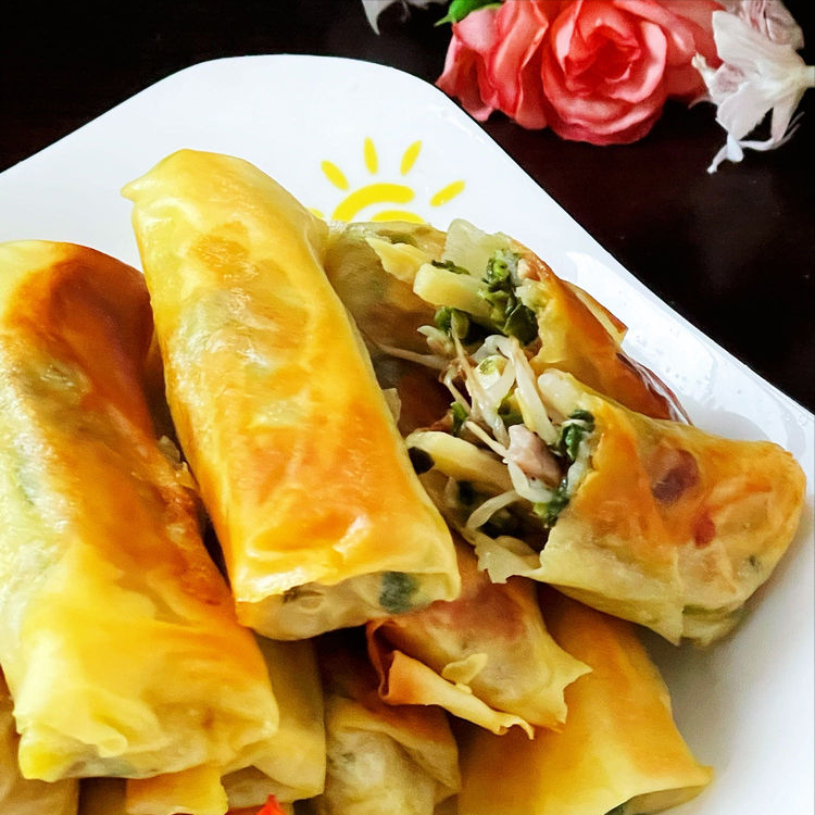 立春吃春卷,每一口都是春天的味道_美食_荠菜_冬笋