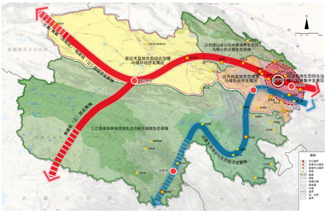 以河谷小盆地和绿洲为载体,着力完善县城,中心镇的综合配套服务功能