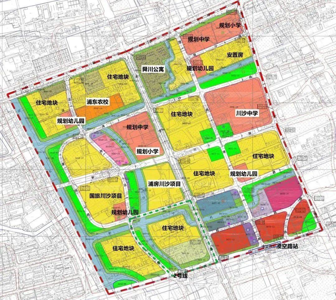 川沙新镇凌空路规划图图片