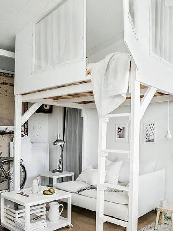 9款高架床设计,让小户型房间扩容3倍_空间_办公区_梯子
