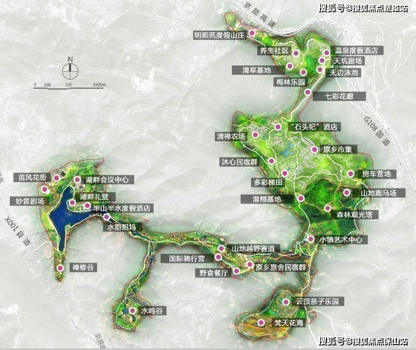 云泽小镇(度假 会议 禅养);三个小镇通过万亩梯田景观长廊串联起来;为