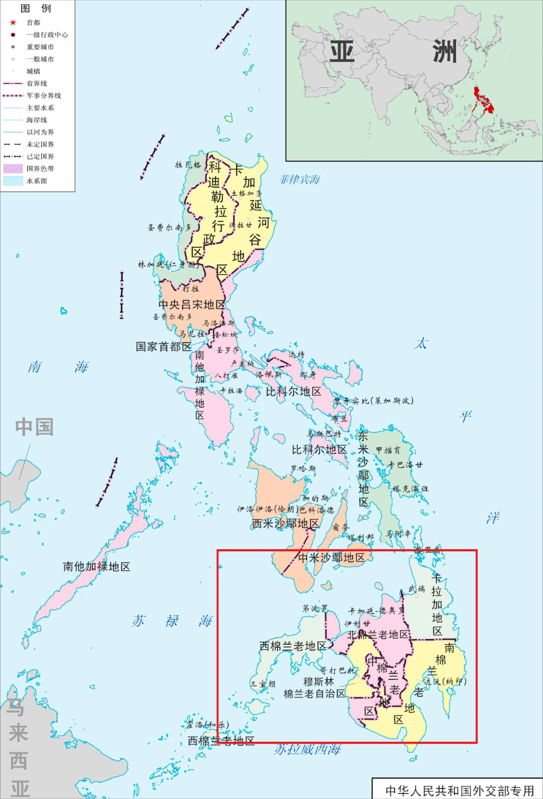 位于菲律宾南部,与北部的吕宋,中部的米沙鄢共同组成菲律宾的三大岛群