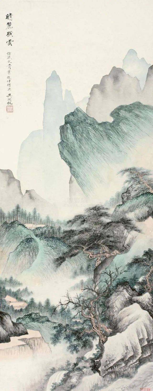 吴湖帆的山水画古意盎然,百看不厌!_杨升_鉴定家_海上