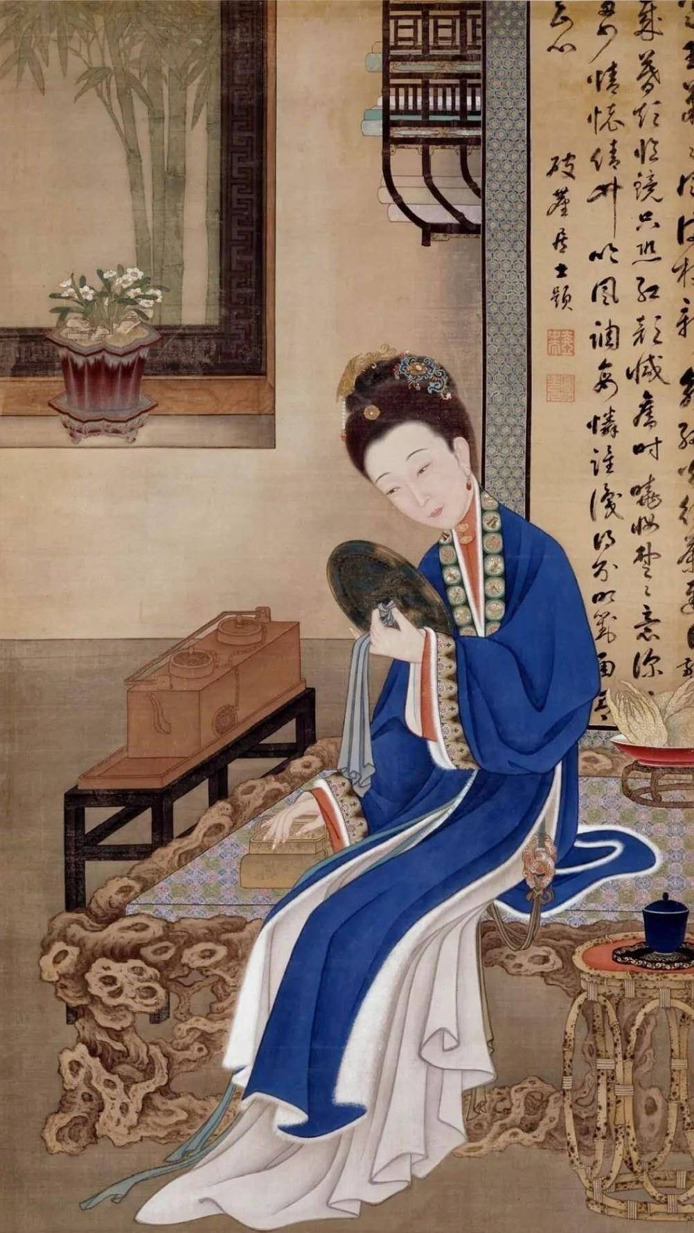 《雍正十二美人图》,据说雍正皇后亲自担任模特!_那拉氏_乌拉_图集