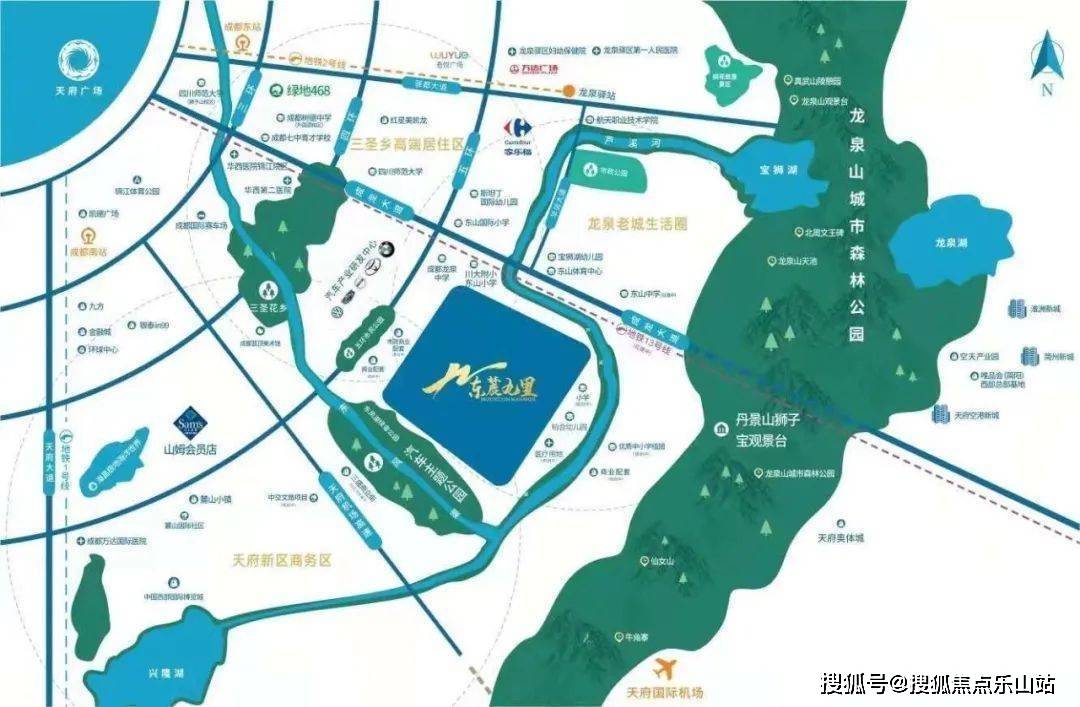 愛情東麓九里位於龍泉東山板塊,處於成都東南方向,地理位置較好,能