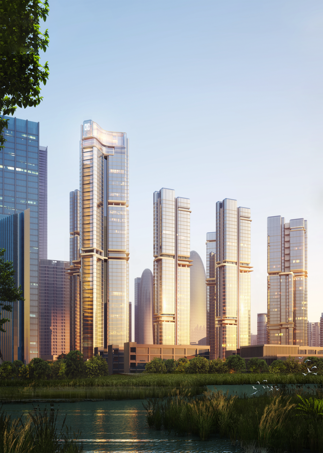 「中海·深湾胤府」效果图鉴赏⑤片区住宅很稀缺,继01年佰仕达拿下