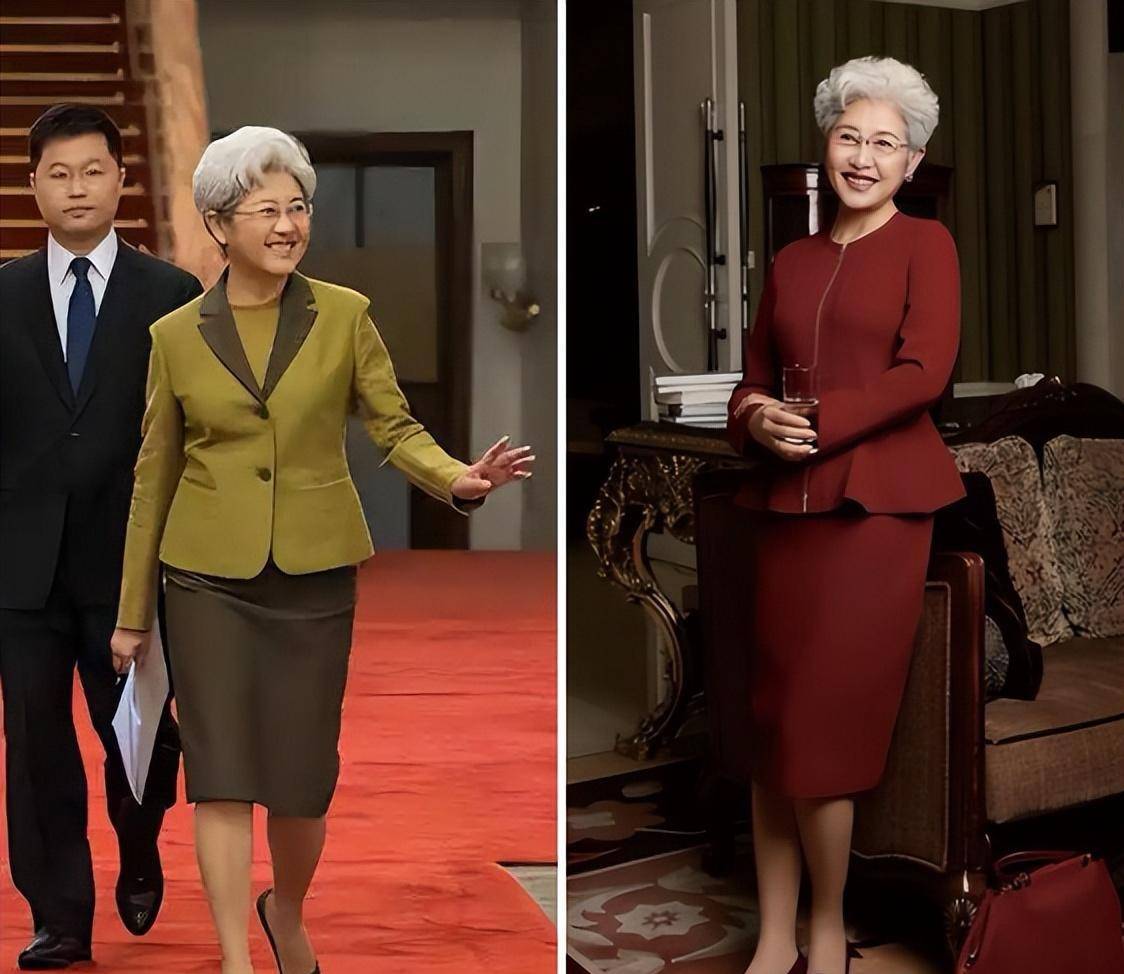 71岁傅莹一头白发,身穿旗袍颇具东方美,不愧是"最美外交官"_个人_女性