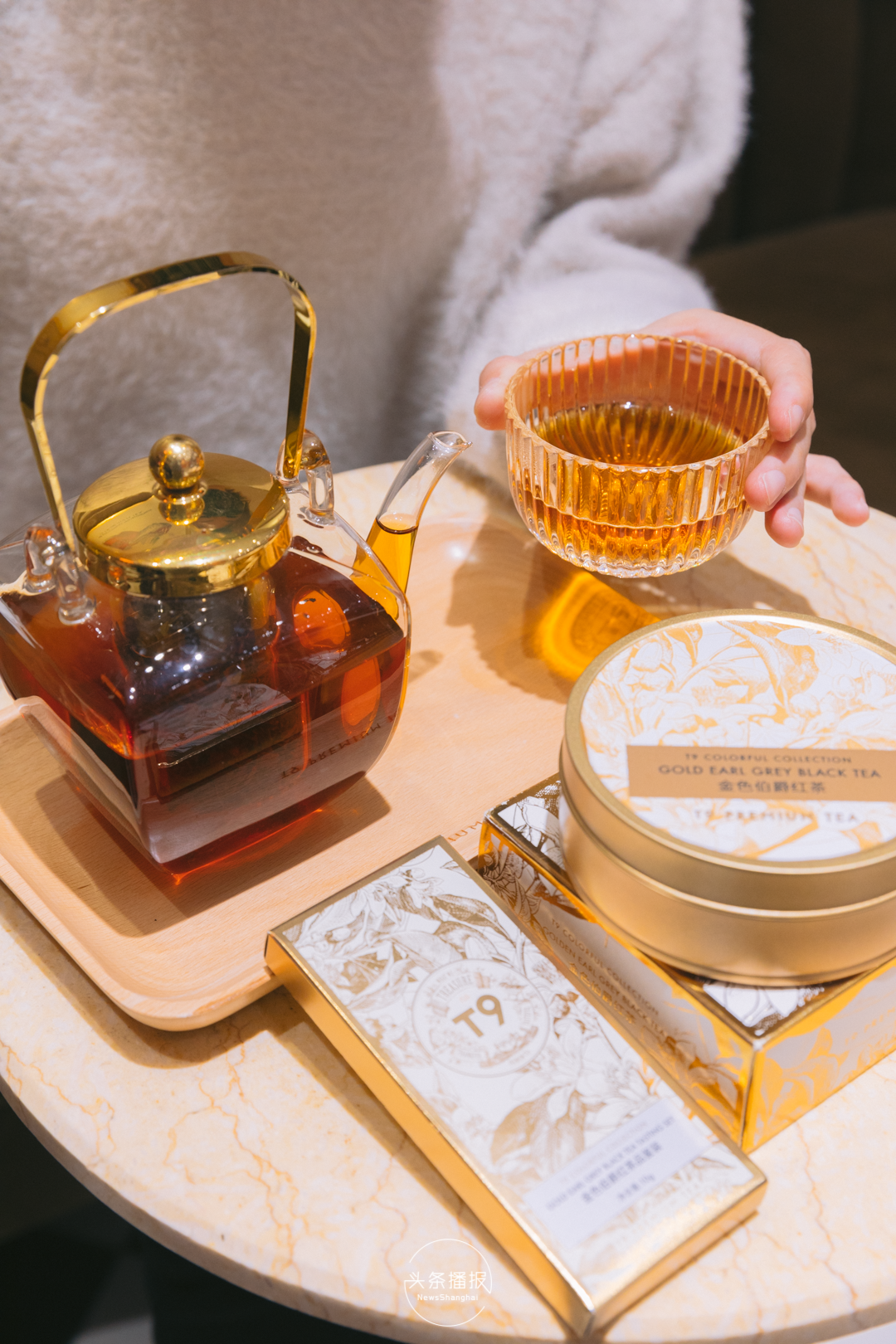 t9tea伯爵茶拿铁,纯净茶香直达放松之境!_风味_金色_香气
